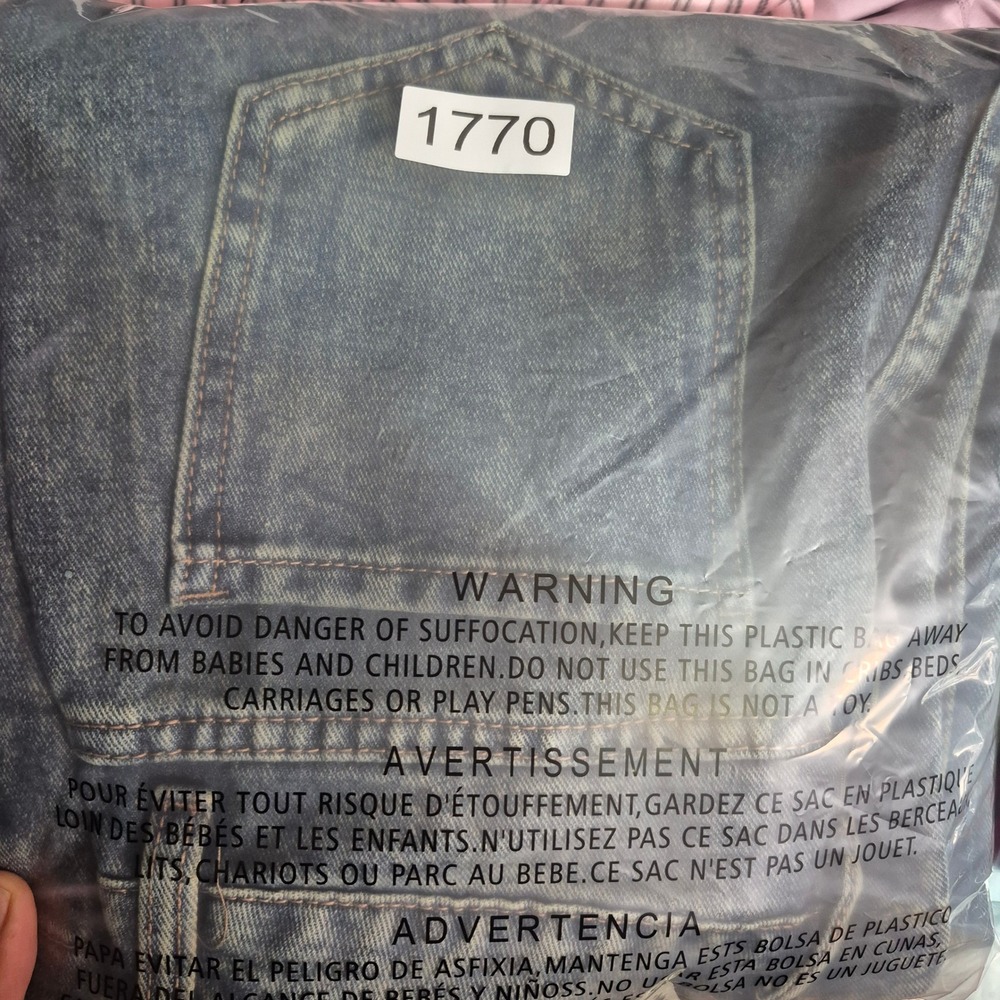SHEIN Women Blue Acid Wash High Waist Wide Leg Jeans Size 27 Medium Wash Denim - Picture 7 of 7